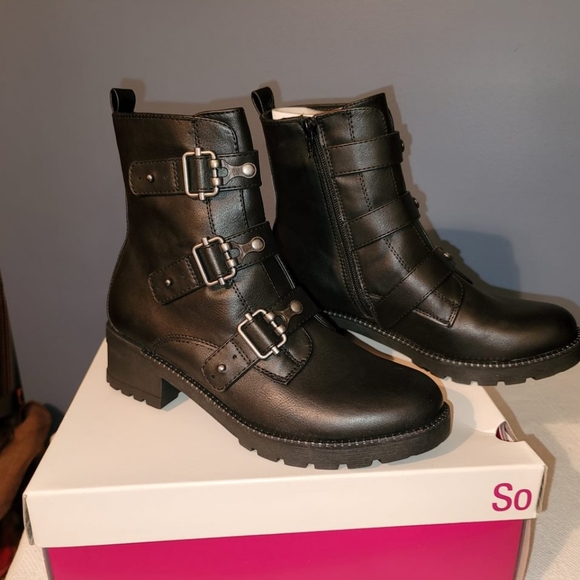 SO BRAND NEW Triple Buckle Boots - Picture 3 of 7